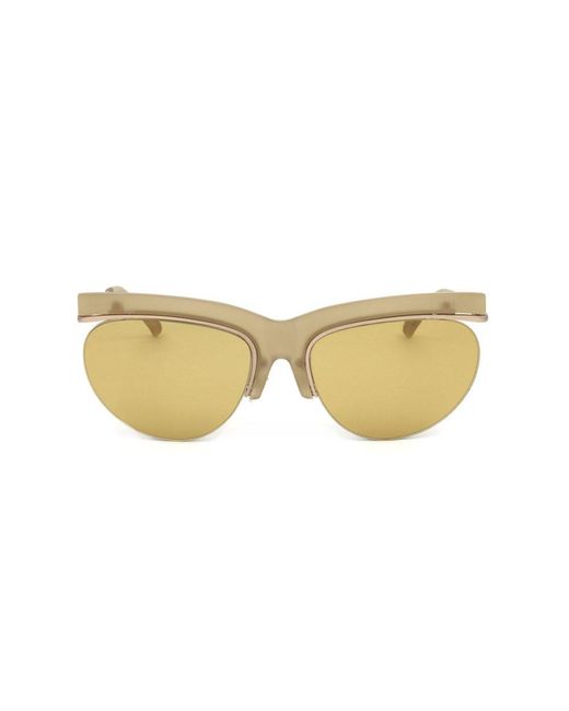 Linda Farrow Yellow X Dries Van Noten Cat Eye Frame Sunglassses