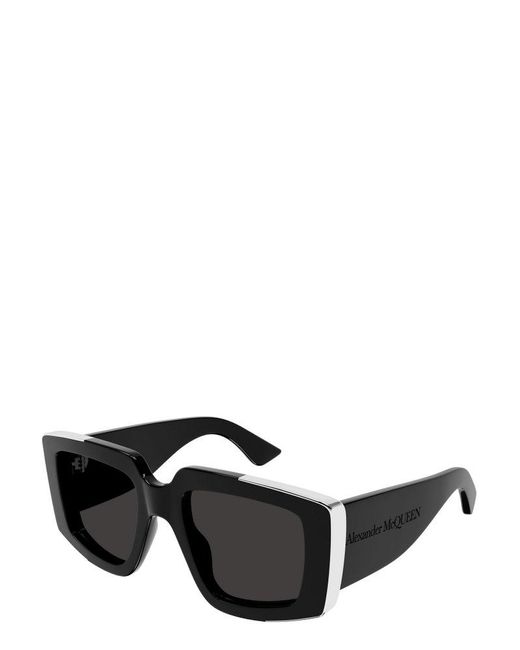 Alexander McQueen Black Square Frame Sunglasses