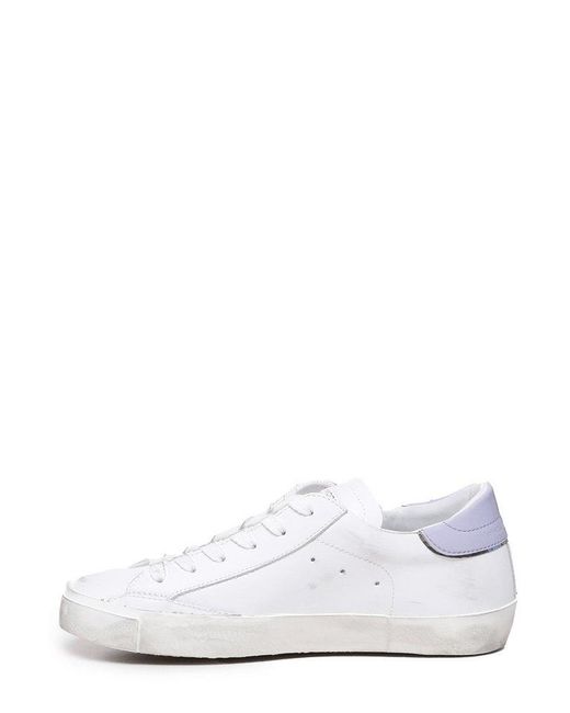 Philippe Model White Prsx Lace-up Sneakers