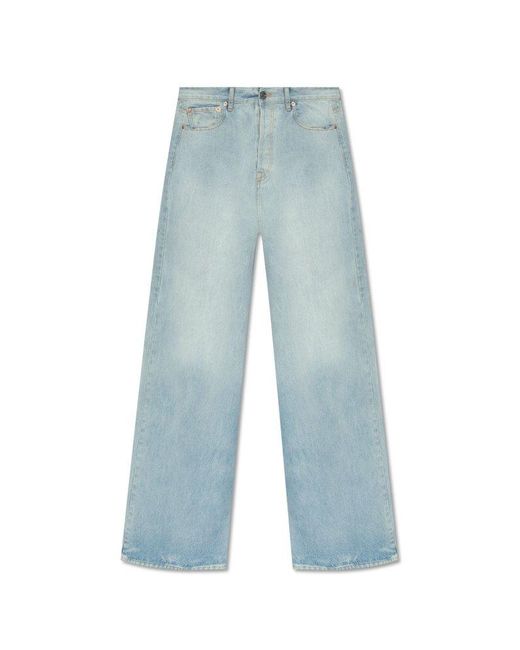 Vetements Blue Jeans With Wide Legs, for men