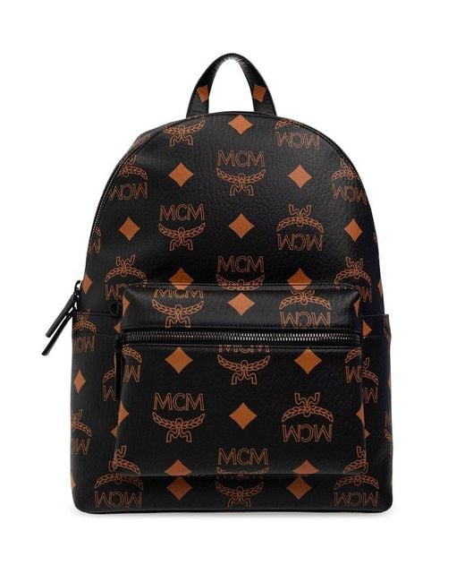 MCM Black 'stark' Backpack for men