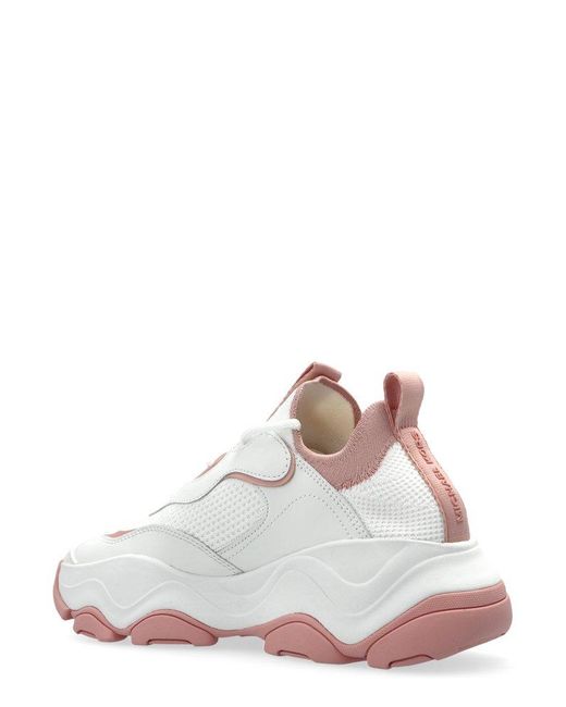 MICHAEL Michael Kors White Atlas Low-Top Sneakers