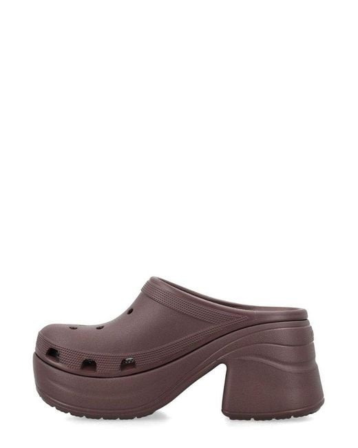 CROCSTM Purple Siren High-Heeled Clogs