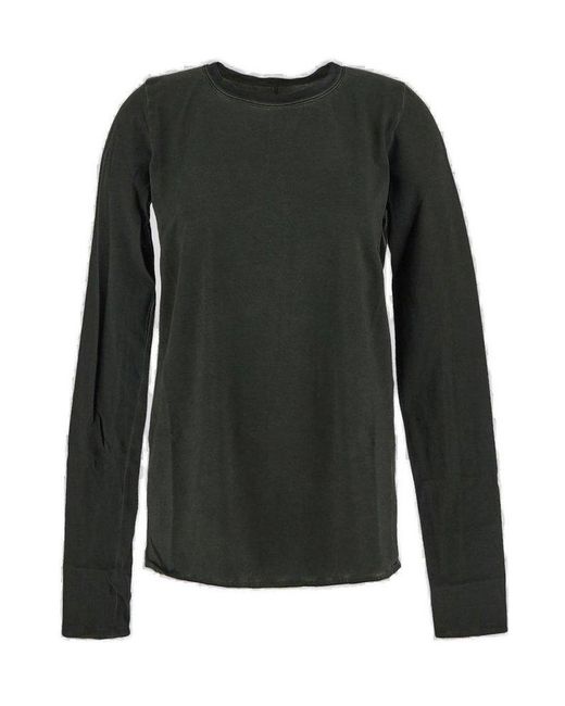 Uma Wang Black Tata Raw-Cut Hem Top