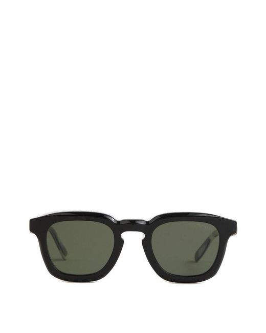Moncler Green Square Frame Sunglasses for men