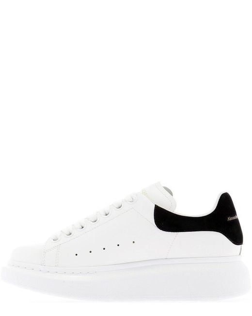 Alexander McQueen White Oversized Lace-Up Sneakers