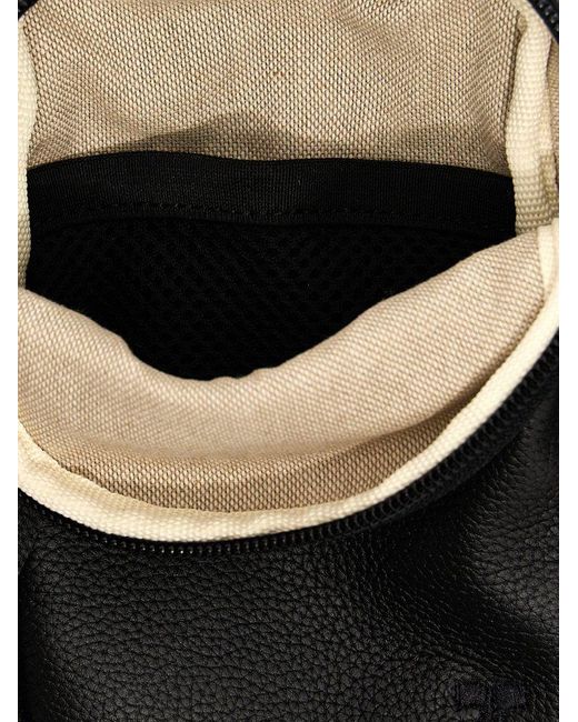 Courreges Black 'Canvas 01' Crossbody Bag for men