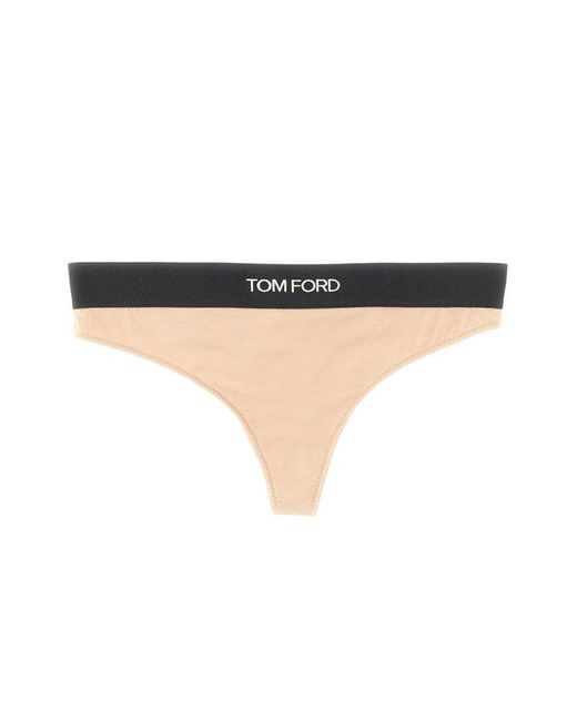 Tom Ford White Briefs With Logo