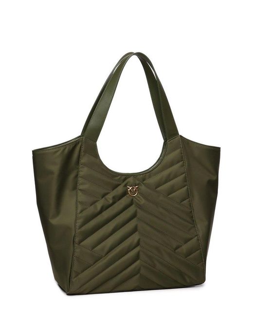 トートバッグ Pinko SHOPPER IN RECYCLED FABRIC QUILT PUZZLE PINKO SHOPPER BAG IN PUZZLE-QUILTED RECYCLED FABRIC | REVERSIBLE