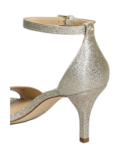 MICHAEL Michael Kors Metallic Glitter Buckle-Fastened Sandals