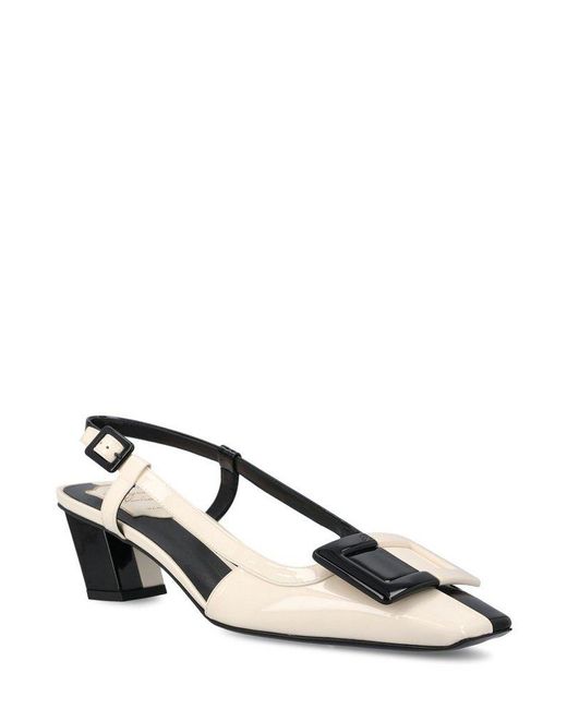 Roger Vivier Multicolor Belle Vivier Slingback Pointed-Toe Pumps