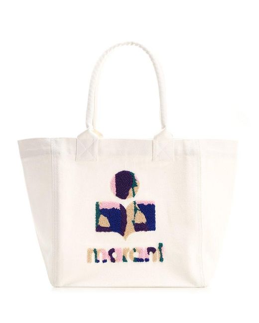 Isabel Marant White Yenky Small Shopping Bag