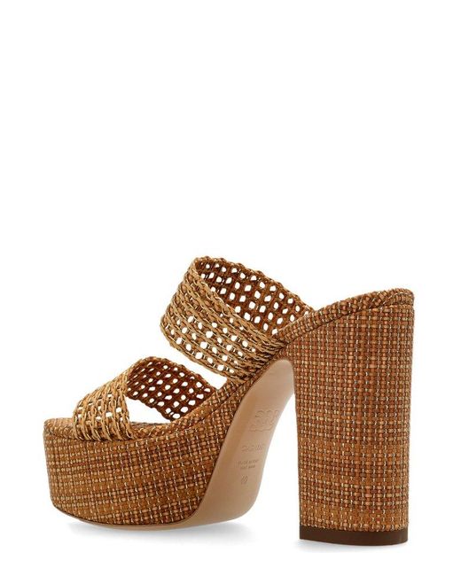 Casadei Brown Goldeneye Isa Platform Sandals