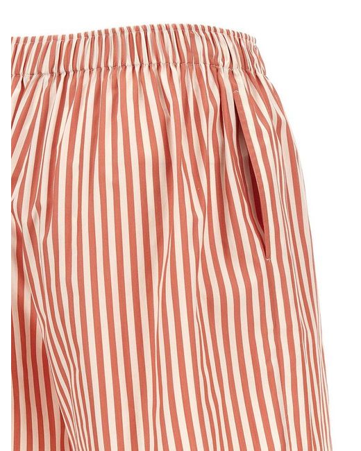 Brunello Cucinelli Red Short Stripes