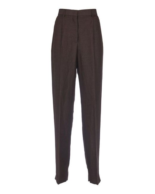 MSGM Brown Concealed Trousers