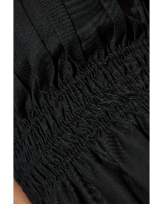 Gestuz Black Flared High-Waist Pants