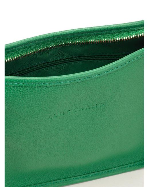 Longchamp Le Foulonné Small Crossbody Bag in Green | Lyst