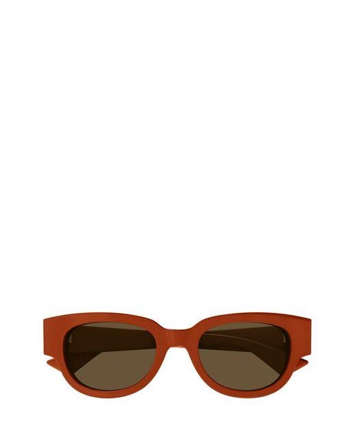 Bottega Veneta Orange Cat Eye Frame Sunglasses