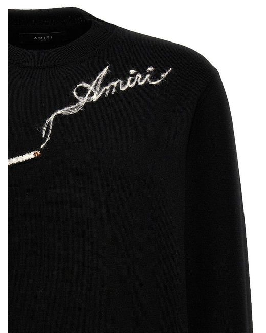 Amiri Black Smoke Sweater, Cardigans for men