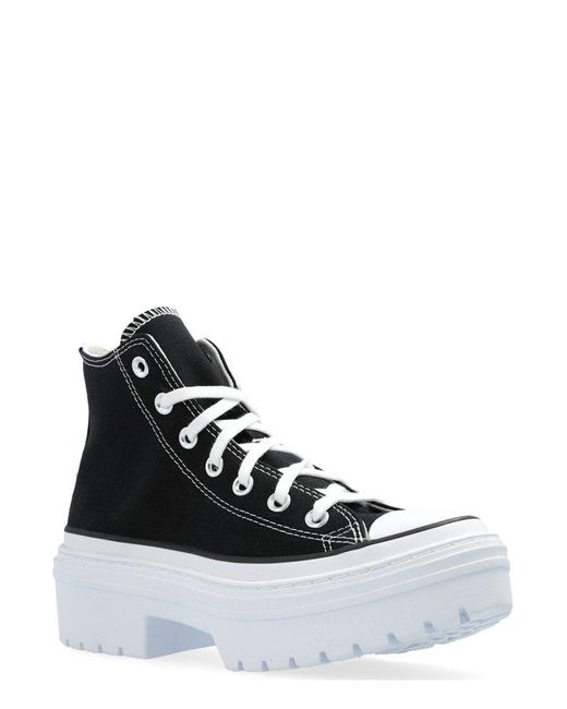 Converse Black Platform High-Top Sneakers