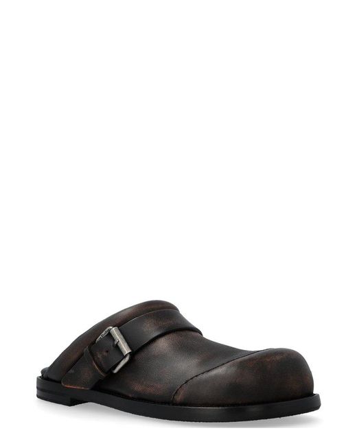 Acne Black Buckled Shoes