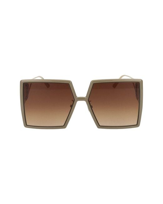 Dior Brown Square Frame Sunglasses