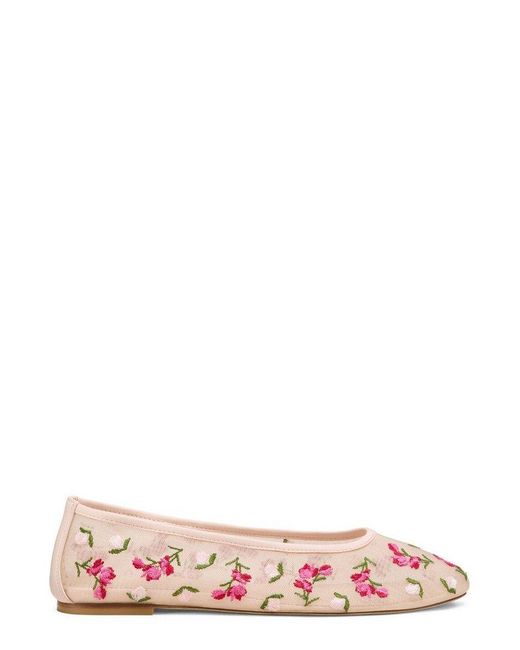 Stuart Weitzman Pink Bareitall Ballet Flats