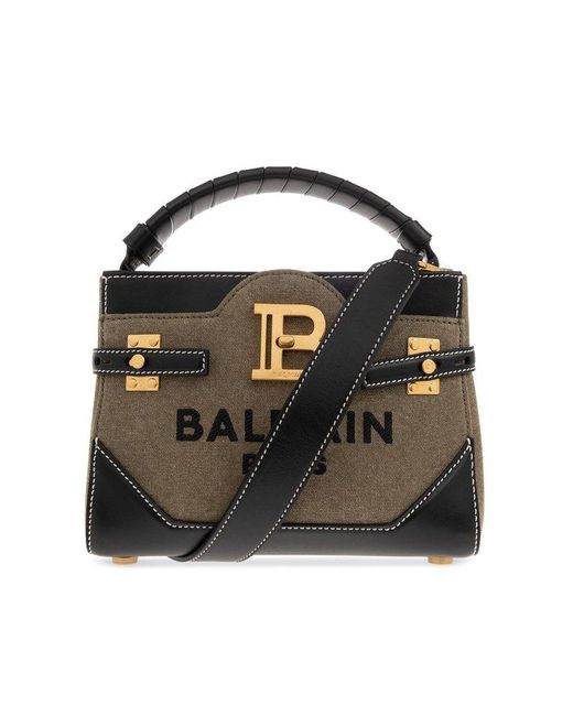 Balmain Black B-buzz 22 Top Handle Bag