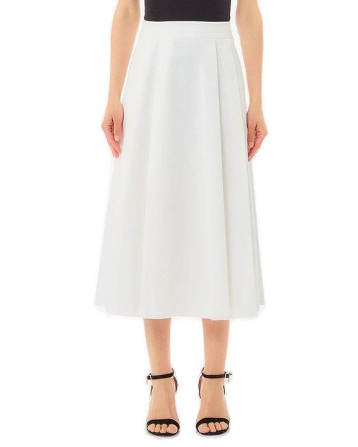 Liu Jo White Pleated Skirt