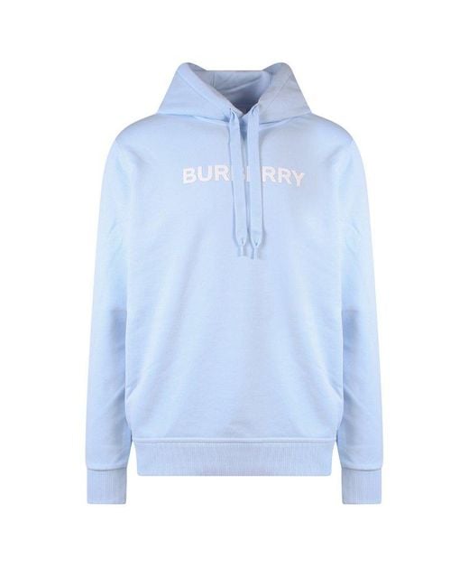 Burberry light blue hoodie cheap