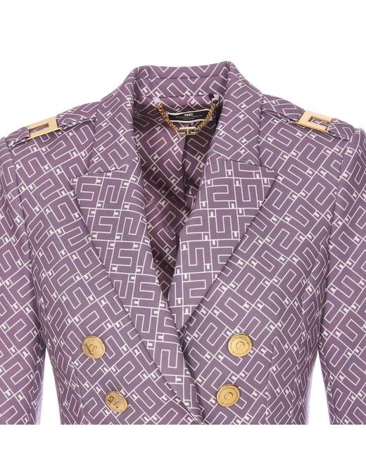 Elisabetta Franchi Purple Jackets