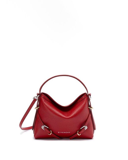 Givenchy Nano Voyou Leather Tote Bag in Red | Lyst