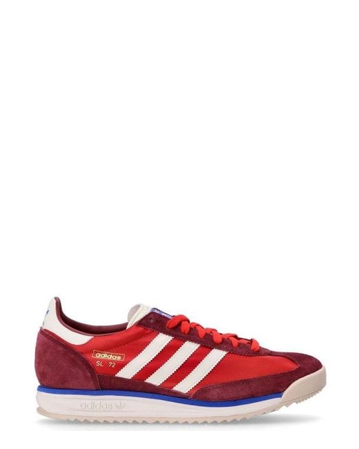 Adidas Originals Red Sl 72 Rs Lace-up Sneakers for men