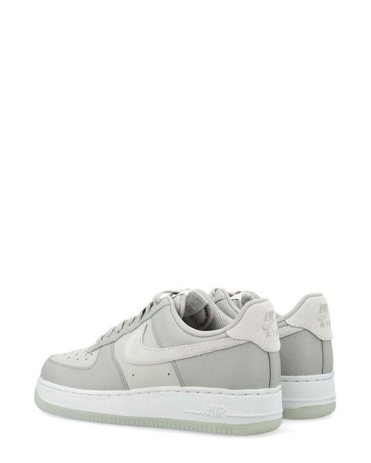 Nike White Air Force 1 '07 Lv8 Logo Patch Sneakers
