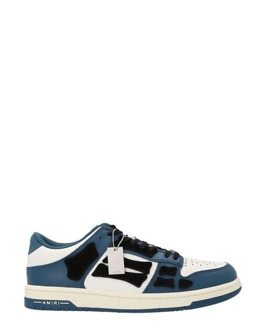 Amiri Skel Top Panelled Lace-up Sneakers in Blue for Men | Lyst Canada