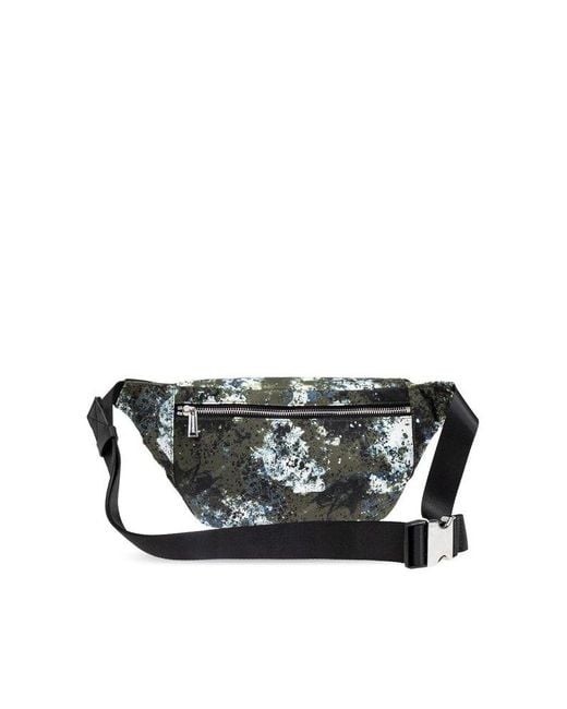 DSquared² Multicolor Splatter-Print Zipped Shoulder Bag for men