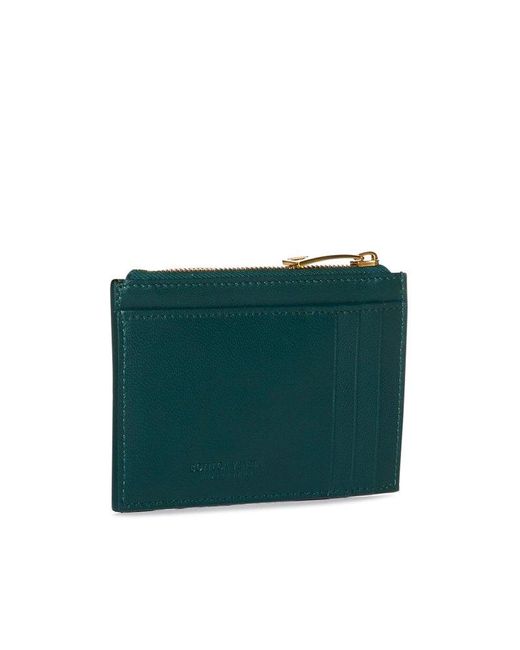 Bottega Veneta Green Cassette Zipped Wallet