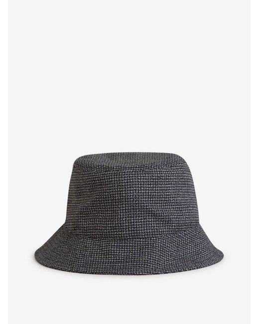 Lardini Gray Fisherman Style Bucket Hat for men