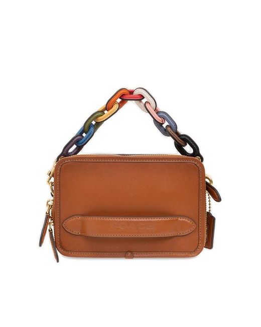 COACH Brown Leather Shoulder Bag for men