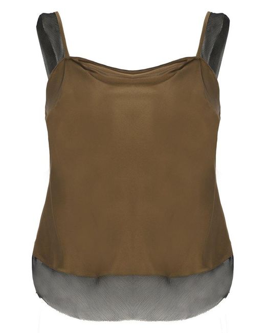 THE GARMENT Green Layered Camisole Top