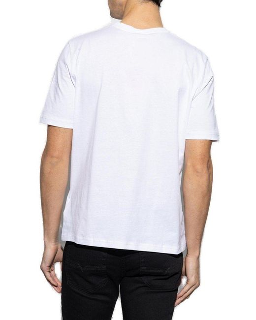 DIESEL White T-Shirt T-Adjust-R4 for men