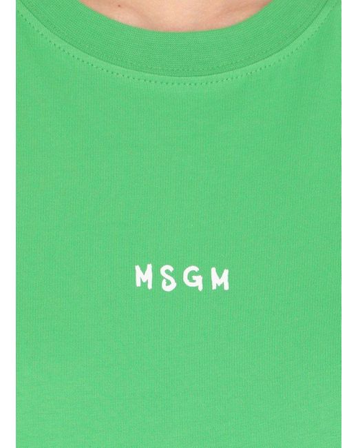 MSGM T-shirts And Polos Green