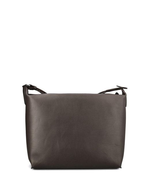 Loewe Gray Cubi Jacquard Strap Crossbody Bag for men