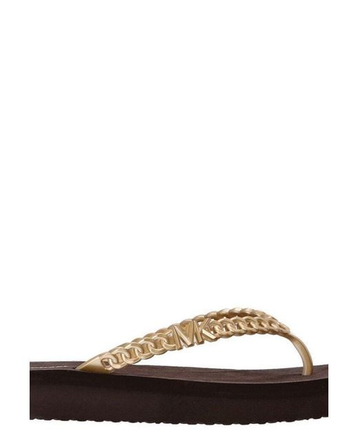 Michael Kors Multicolor Zaza Platform Flip Flops