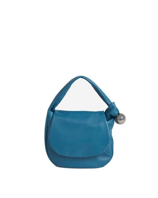 Jil Sander Blue Sphere Shoulder Bag