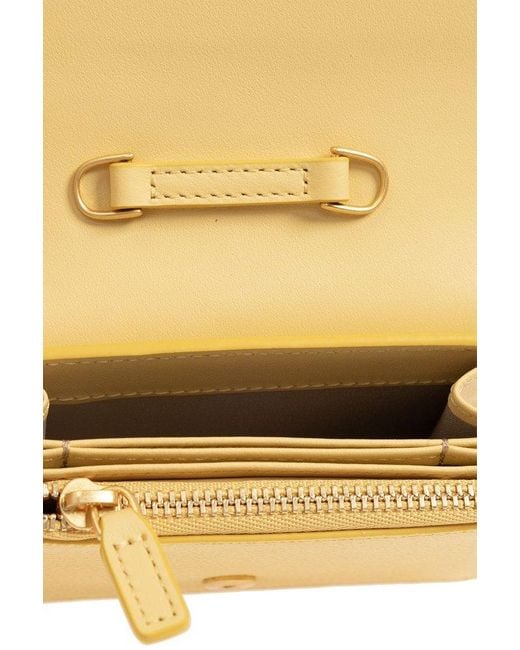 MCM Yellow Strapped Wallet,