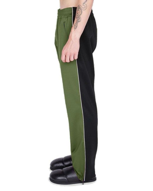 Moncler Genius Green Moncler X Jw Anderson Colour Blocked Track Pants for men