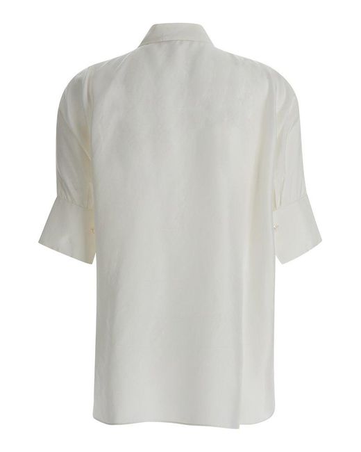 Antonelli White Bassano Short Sleeved Oversize Shirt