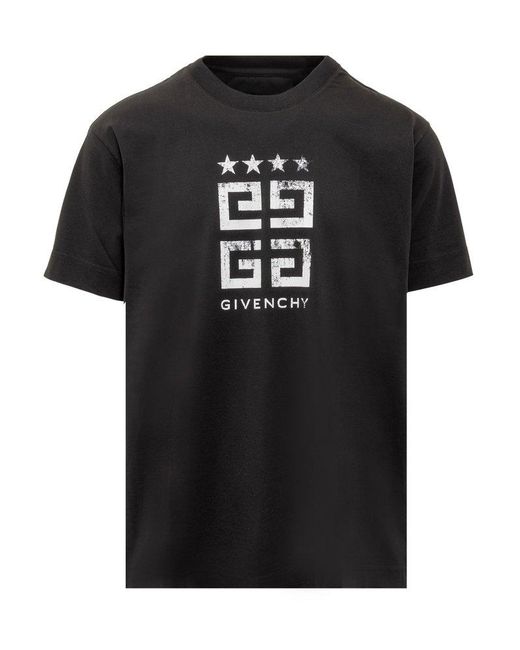 Givenchy Logo-print Regular-fit Cotton-jersey T-shirt in Black for