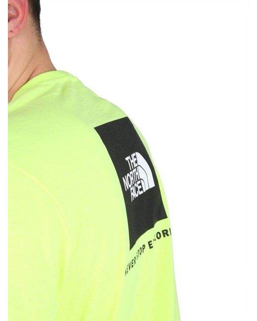 The North Face Yellow Redbox Reaxion T-Shirt for men